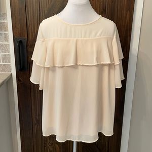 Pinkblush Maternity Cream Top Size L